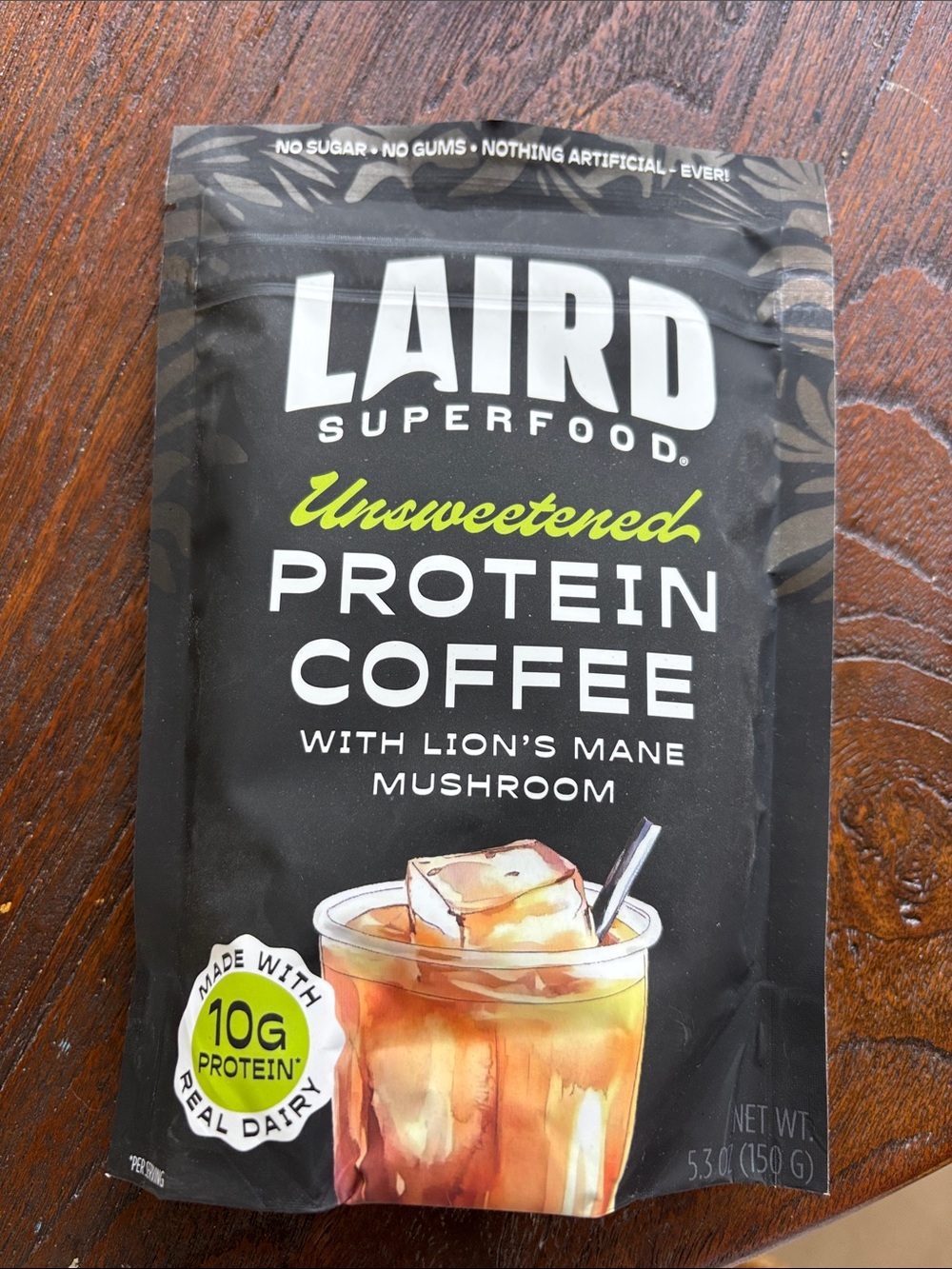 Unsweetened Protein Coffee with Lion's Mane Mushroom
